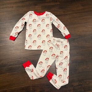 Southern Smocked Company Santa Head Pajama Set Size 6